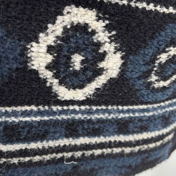 Anthropologie Dolan blue and black southwestern knit open front Aztec cardigan j - Picture 10 of 14